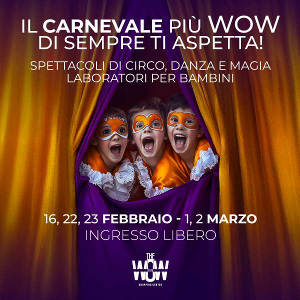 Carnevale 2025 al The Wow Side: Spettacoli, Animazione e Tanto Divertimento!